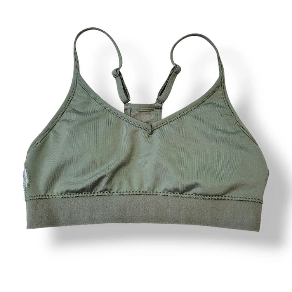Victoria Secret Pink Ultimate Lightly Lined Camo Army Green Bra Bralette Size XS - Picture 7 of 15